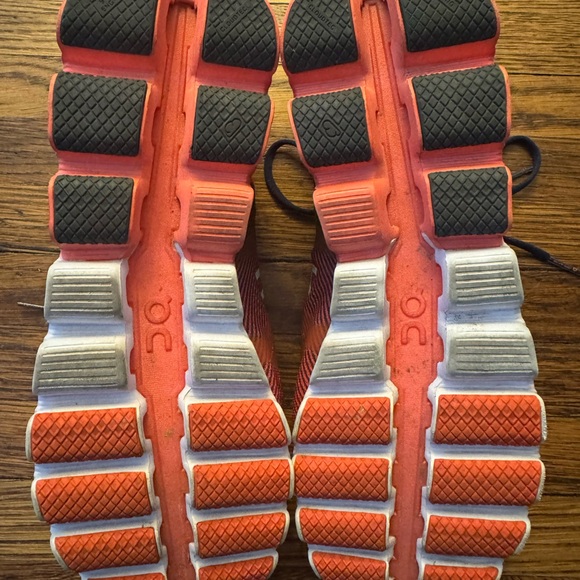 On Cloudflow Athletic Shoes Womens Size W10 Red Blue Mesh Running Outdoor Gym - Picture 13 of 13